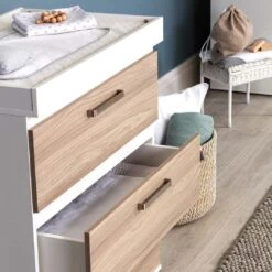 Silver Cross Finchley Complete Nursery Set - Oak/White -Baby Products Store silver cross 3 piece furniture set finchley 4