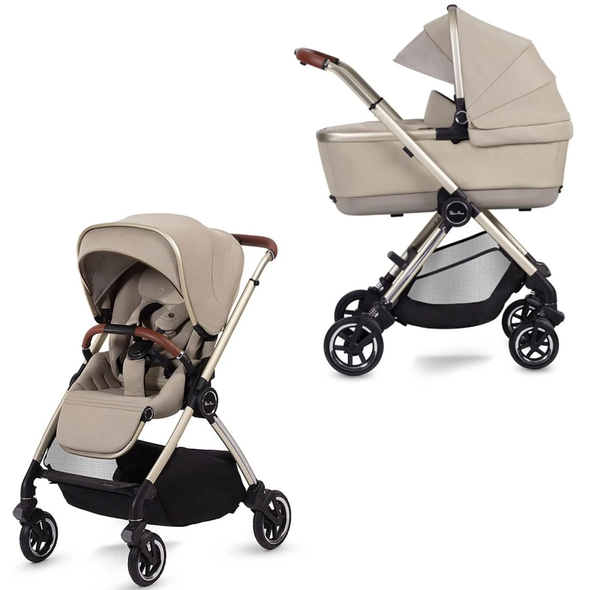Silver Cross Dune + First Bed Folding Carrycot - Stone 3 Silver Cross Dune + First Bed Folding Carrycot - Stone