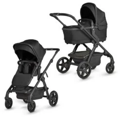 Silver Cross Wave Pram & Pushchair + Ultimate Pack + Motion All Size - Onyx -Baby Products Store silver cross wave combo onyx 2