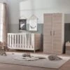 Silver Cross Finchley Cot Bed & Wardrobe Set - Oak/White -Baby Products Store silver cross furniture finchley oak cot and wardrobe