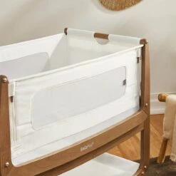 SnuzPod 4 Bedside Crib With Mattress The Natural Edit - Walnut -Baby Products Store snuzpod 4 bedside crib with mattress natural edit walnut 3