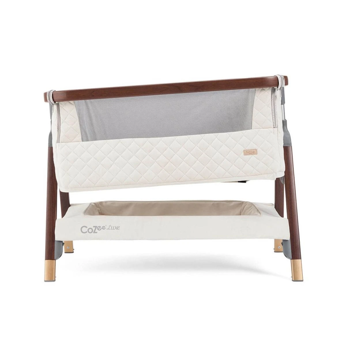 Tutti Bambini CoZee Luxe Bedside Crib - Walnut/Cream 7 Tutti Bambini CoZee Luxe Bedside Crib - Walnut/Cream - Image 5