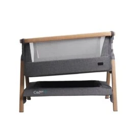 Tutti Bambini CoZee Air Bedside Crib - Oak And Charcoal -Baby Products Store tutti bambini 0001s 0019 cozee air oak charcoal 6