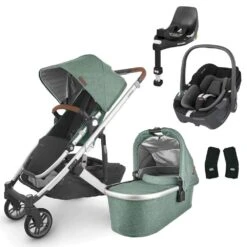 UPPAbaby CRUZ V2 Travel System With Maxi-Cosi Pebble 360 + Rotating IsoFix Base -Baby Products Store uppababy cruz pebble 360 base emmett 2