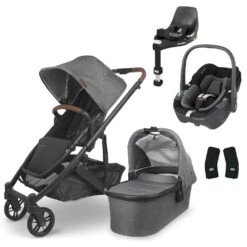 UPPAbaby CRUZ V2 Travel System With Maxi-Cosi Pebble 360 + Rotating IsoFix Base -Baby Products Store uppababy cruz pebble 360 base greyson 2