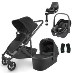 UPPAbaby CRUZ V2 Travel System With Maxi-Cosi Pebble 360 + Rotating IsoFix Base