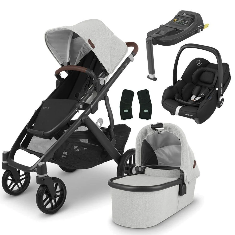 UPPAbaby VISTA V2 Travel System With Maxi-Cosi Cabriofix ISize + IsoFix Base - Anthony 3 UPPAbaby VISTA V2 Travel System With Maxi-Cosi Cabriofix ISize + IsoFix Base - Anthony