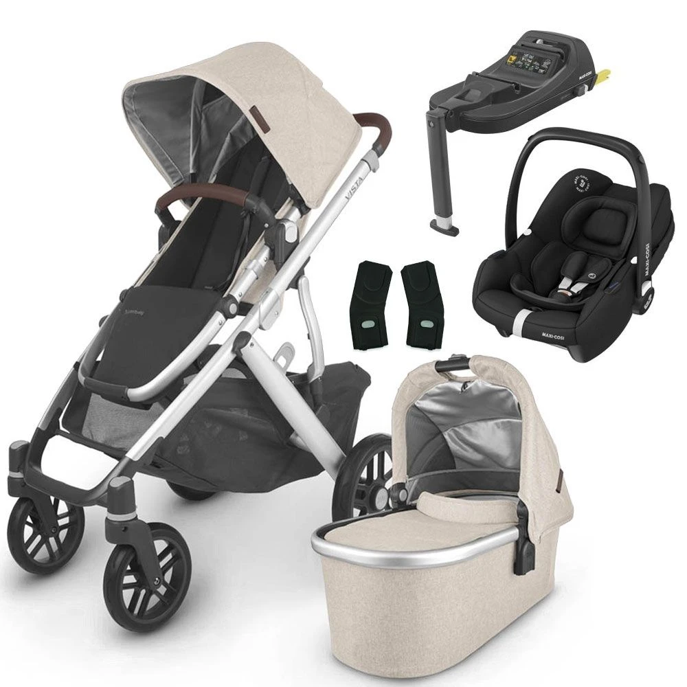 UPPAbaby VISTA V2 Travel System With Maxi-Cosi Cabriofix ISize + IsoFix Base - Declan 3 UPPAbaby VISTA V2 Travel System With Maxi-Cosi Cabriofix ISize + IsoFix Base - Declan