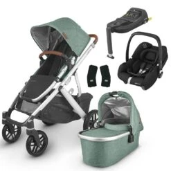 UPPAbaby VISTA V2 Travel System With Maxi-Cosi Cabriofix ISize + IsoFix Base - Emmett