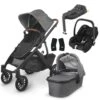 UPPAbaby VISTA V2 Travel System With Maxi-Cosi Cabriofix ISize + IsoFix Base - Greyson -Baby Products Store uppababy vista v2 cabriofix isize and base greyson 1