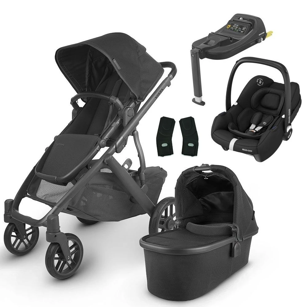 UPPAbaby VISTA V2 Travel System With Maxi-Cosi Cabriofix ISize + IsoFix Base - Jake 3 UPPAbaby VISTA V2 Travel System With Maxi-Cosi Cabriofix ISize + IsoFix Base - Jake