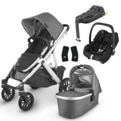 UPPAbaby VISTA V2 Travel System With Maxi-Cosi Cabriofix ISize + IsoFix Base - Jordan