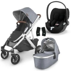 UPPAbaby VISTA V2 Travel System With Cybex Cloud T - Greyson