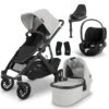 UPPAbaby VISTA V2 Travel System With Cybex Cloud T + Rotating IsoFix Base - Anthony -Baby Products Store uppababy vista v2 cloud t isofix base anthony