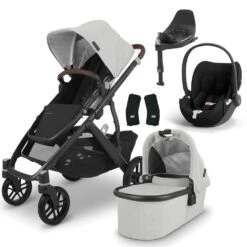 UPPAbaby VISTA V2 Travel System With Cybex Cloud T + Rotating IsoFix Base - Anthony
