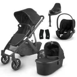 UPPAbaby VISTA V2 Travel System With Cybex Cloud T + Rotating IsoFix Base - Jake