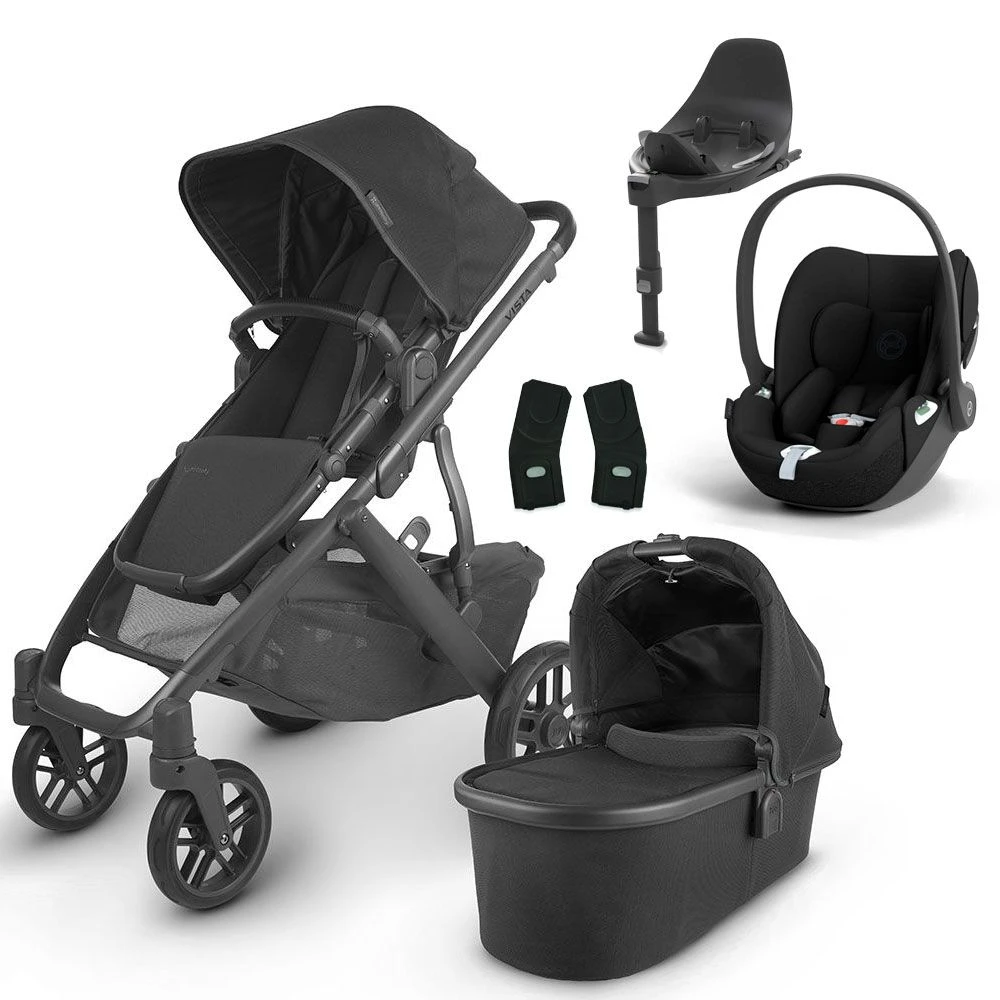 UPPAbaby VISTA V2 Travel System With Cybex Cloud T + Rotating IsoFix Base - Jake 3 UPPAbaby VISTA V2 Travel System With Cybex Cloud T + Rotating IsoFix Base - Jake