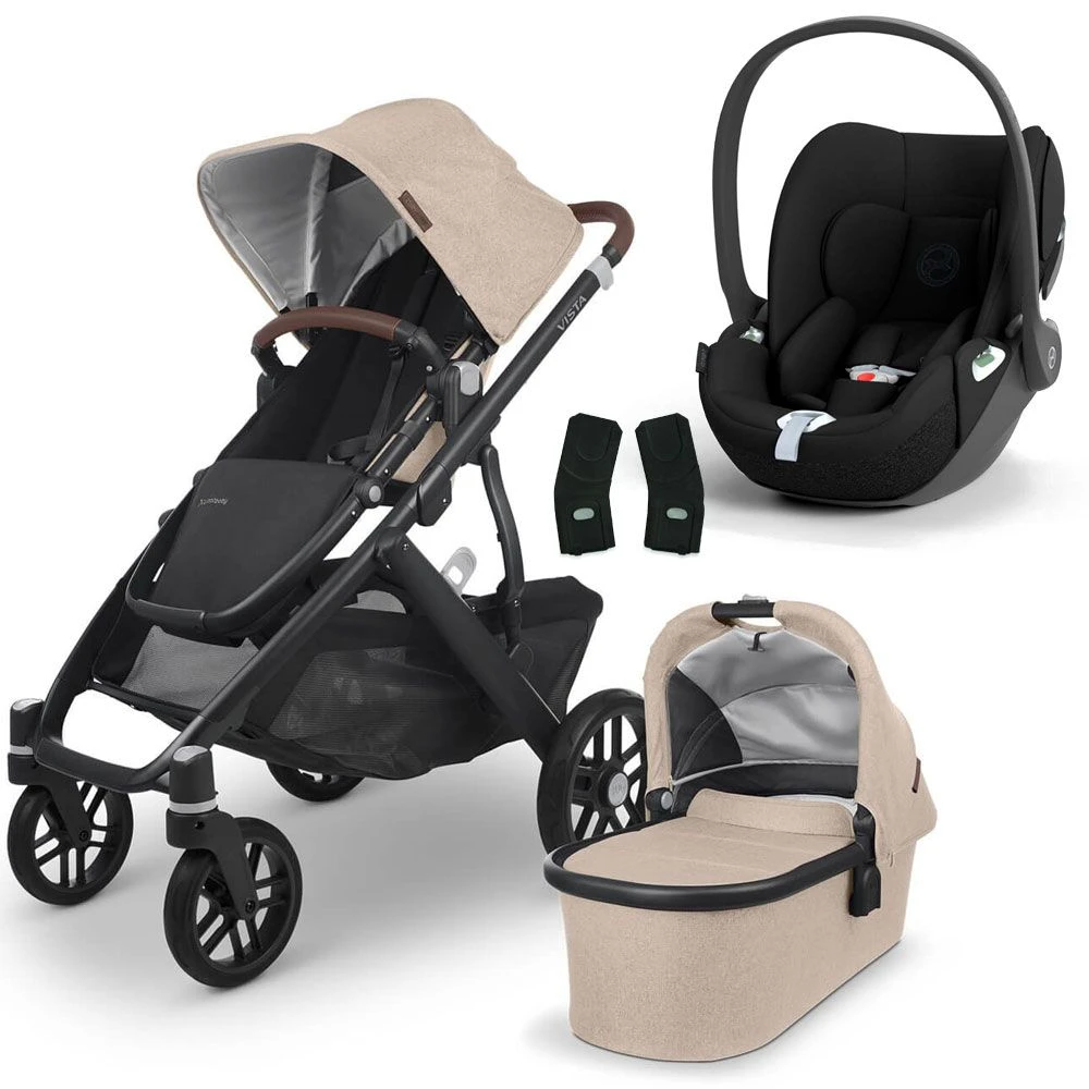 UPPAbaby VISTA V2 Travel System With Cybex Cloud T - Liam 3 UPPAbaby VISTA V2 Travel System With Cybex Cloud T - Liam