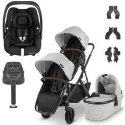 UPPAbaby VISTA V2 Double Maxi-Cosi Cabriofix I-Size Travel System - Anthony