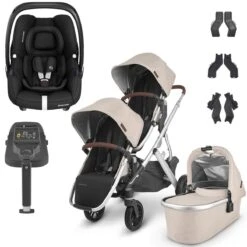 UPPAbaby VISTA V2 Double Maxi-Cosi Cabriofix I-Size Travel System - Declan