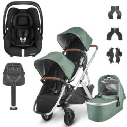 UPPAbaby VISTA V2 Double Maxi-Cosi Cabriofix I-Size Travel System - Emmett