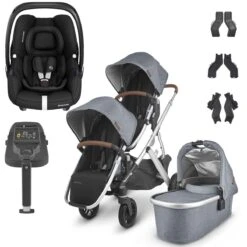 UPPAbaby VISTA V2 Double Maxi-Cosi Cabriofix I-Size Travel System - Gregory