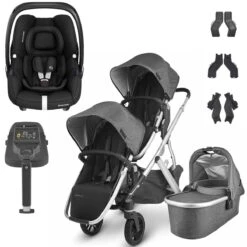 UPPAbaby VISTA V2 Double Maxi-Cosi Cabriofix I-Size Travel System - Jordan
