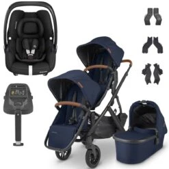 UPPAbaby VISTA V2 Double Maxi-Cosi Cabriofix I-Size Travel System - Noa