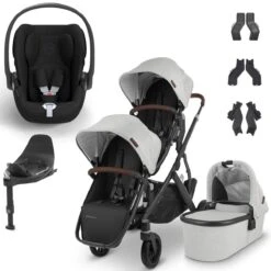 UPPAbaby VISTA V2 Double Cybex Cloud T Travel System - Anthony
