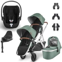 UPPAbaby VISTA V2 Double Cybex Cloud T Travel System - Emmett