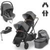 UPPAbaby VISTA V2 Double Mesa I-Size Travel System - Greyson -Baby Products Store uppababy vista v2 double mesa and base greyson