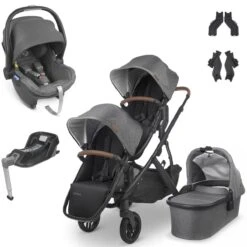 UPPAbaby VISTA V2 Double Mesa I-Size Travel System - Greyson