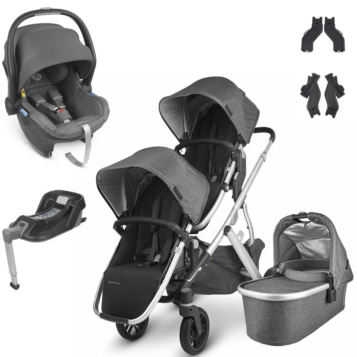 UPPAbaby VISTA V2 Double Mesa I-Size Travel System - Jordan 3 UPPAbaby VISTA V2 Double Mesa I-Size Travel System - Jordan