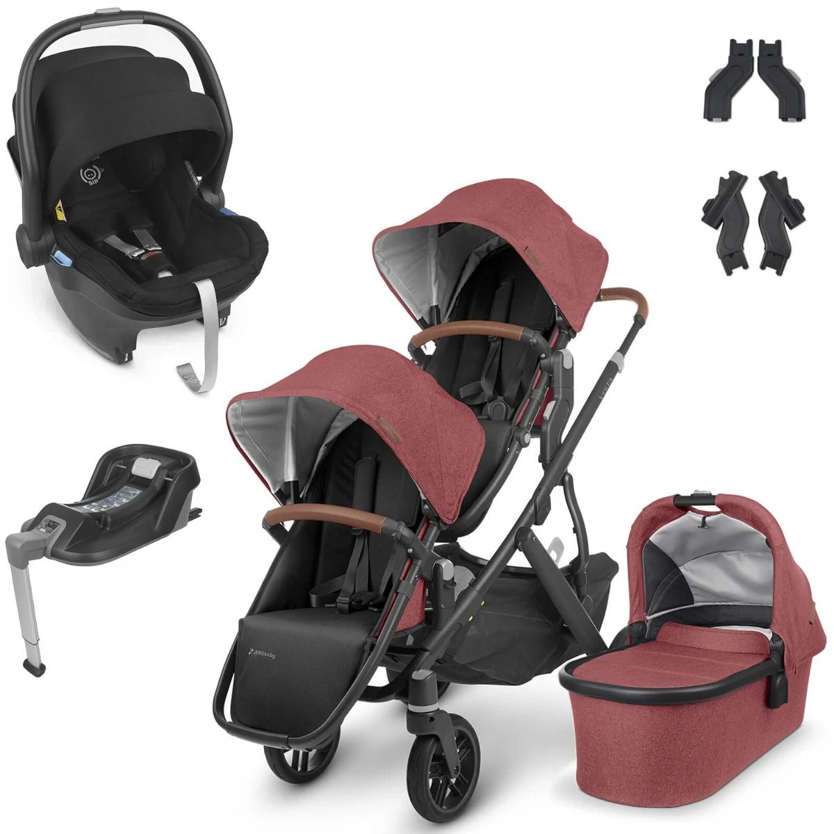 UPPAbaby VISTA V2 Double Mesa I-Size Travel System - Lucy 3 UPPAbaby VISTA V2 Double Mesa I-Size Travel System - Lucy