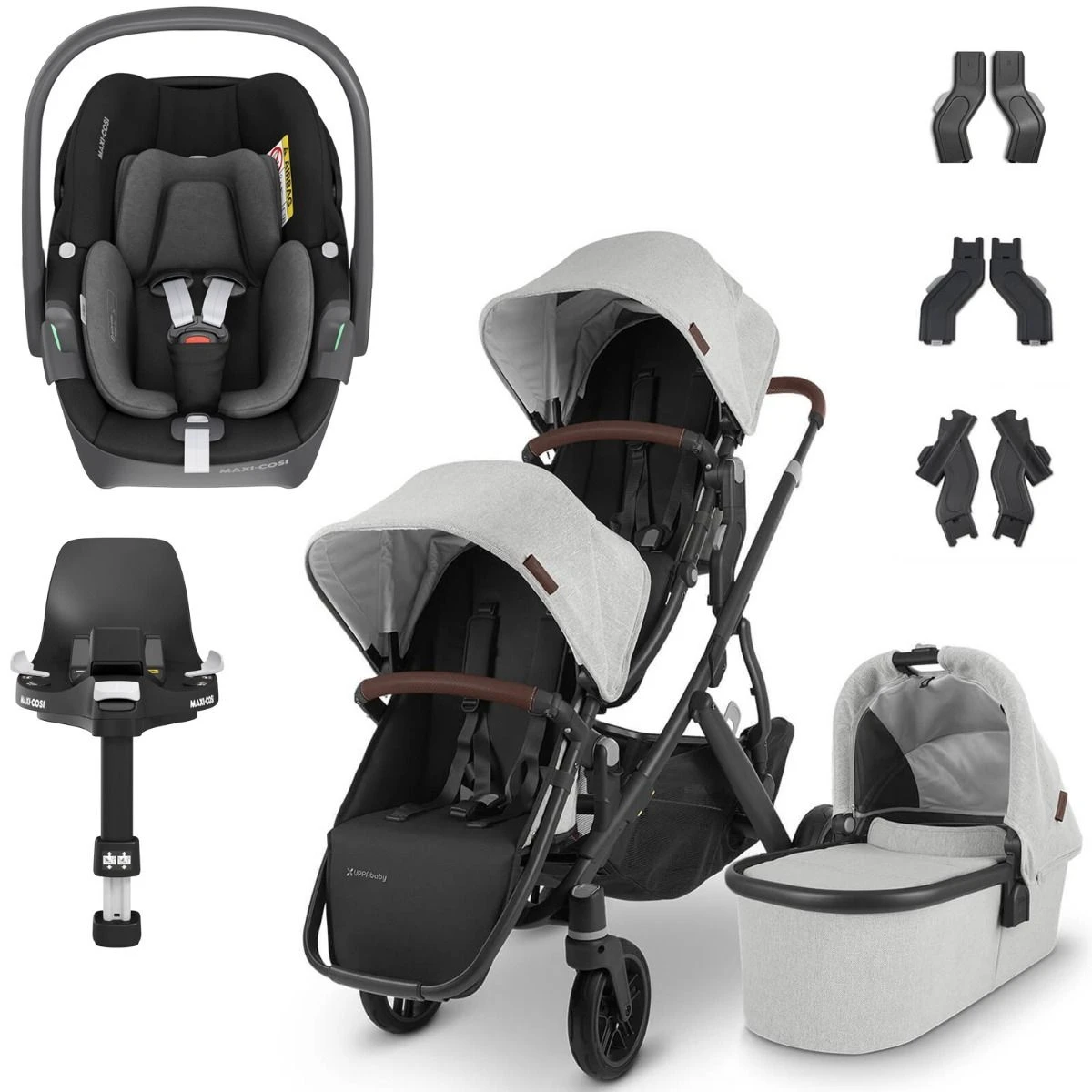 UPPAbaby VISTA V2 Double Maxi-Cosi Pebble 360 Travel System - Anthony 3 UPPAbaby VISTA V2 Double Maxi-Cosi Pebble 360 Travel System - Anthony