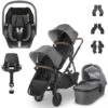 UPPAbaby VISTA V2 Double Maxi-Cosi Pebble 360 Travel System - Greyson -Baby Products Store uppababy vista v2 double pebble 360 and base greyson