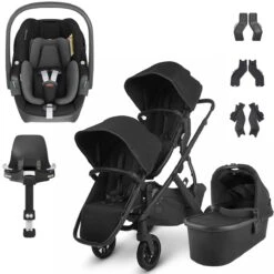 UPPAbaby VISTA V2 Double Maxi-Cosi Pebble 360 Travel System - Jake