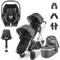 UPPAbaby VISTA V2 Double Maxi-Cosi Pebble 360 Travel System - Jordan
