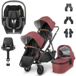 UPPAbaby VISTA V2 Double Maxi-Cosi Pebble 360 Travel System - Lucy