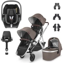 UPPAbaby VISTA V2 Double Maxi-Cosi Pebble 360 Travel System - Theo
