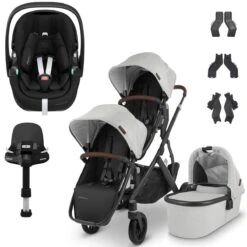 UPPAbaby VISTA V2 Double Maxi-Cosi Pebble 360 PRO Travel System - Anthony