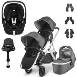 UPPAbaby VISTA V2 Double Maxi-Cosi Pebble 360 PRO Travel System - Jordan