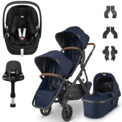 UPPAbaby VISTA V2 Double Maxi-Cosi Pebble 360 PRO Travel System - Noa