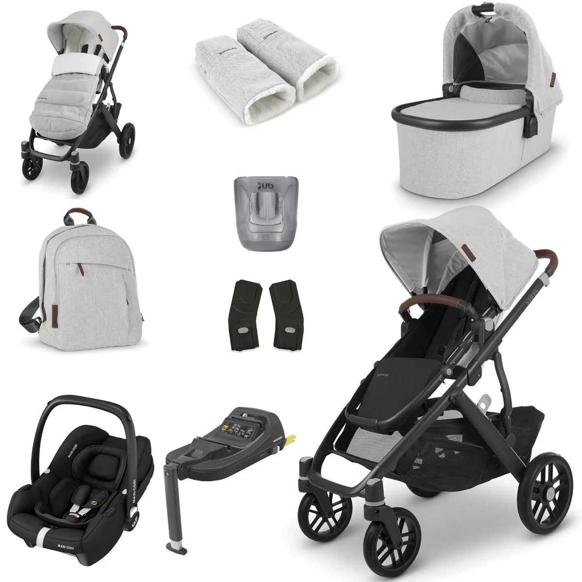 UPPAbaby VISTA V2 Luxury Travel System With Maxi-Cosi CabrioFix ISize - Choose Your Colour 4 UPPAbaby VISTA V2 Luxury Travel System With Maxi-Cosi CabrioFix ISize - Choose Your Colour - Image 2