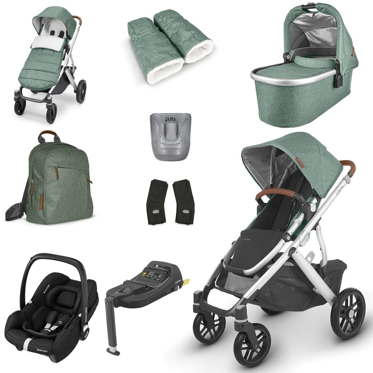 UPPAbaby VISTA V2 Luxury Travel System With Maxi-Cosi CabrioFix ISize - Choose Your Colour 6 UPPAbaby VISTA V2 Luxury Travel System With Maxi-Cosi CabrioFix ISize - Choose Your Colour - Image 4