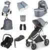 UPPAbaby VISTA V2 Luxury Travel System With Maxi-Cosi CabrioFix ISize - Gregory -Baby Products Store uppababy vista v2 luxury accessory cabriofix isize bundle gregory