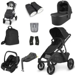 UPPAbaby VISTA V2 Luxury Travel System With Maxi-Cosi CabrioFix ISize - Jake