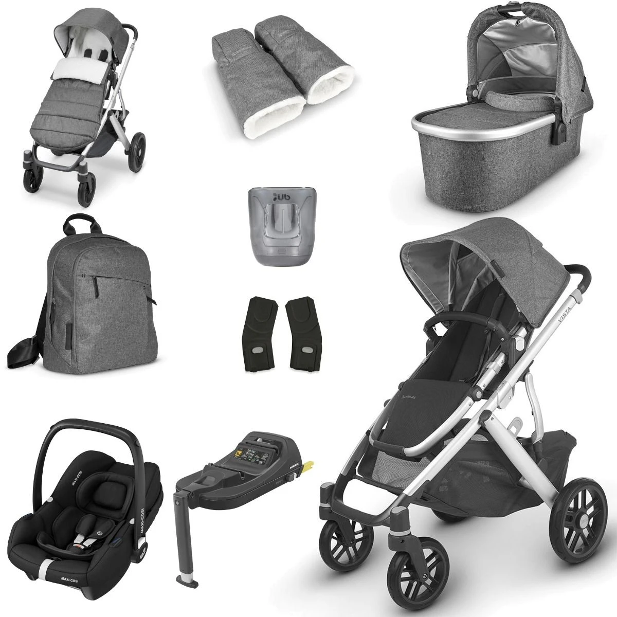 UPPAbaby VISTA V2 Luxury Travel System With Maxi-Cosi CabrioFix ISize - Choose Your Colour 10 UPPAbaby VISTA V2 Luxury Travel System With Maxi-Cosi CabrioFix ISize - Choose Your Colour - Image 8