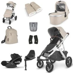 UPPAbaby VISTA V2 Luxury Travel System With Cybex Cloud T - Declan