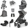UPPAbaby VISTA V2 Luxury Travel System With Cybex Cloud T - Greyson -Baby Products Store uppababy vista v2 luxury accessory cloud t bundle greyson